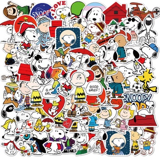 สติกเกอร์ พิมพ์ลายการ์ตูนสนูปปี้น่ารัก 50 ชิ้น