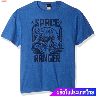 เสื้อยืดแขนสั้น Disney Mens Toy Story Buzz Lightyear Space Ranger Graphic T-Shirt Popular T-shirtsPFh