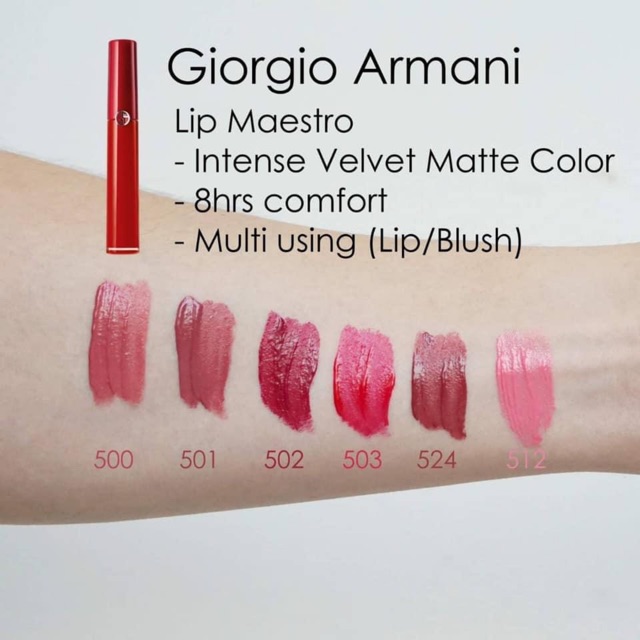 Armani lip maestro 512 sales