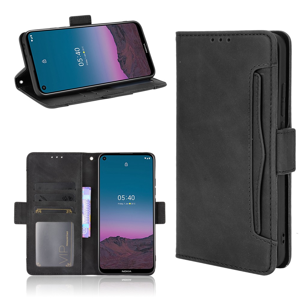 multi-card-slots-casing-nokia-5-4-wallet-case-nokia5-4-pu-leather-magnetic-buckle-flip-cover