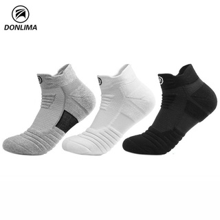 สินค้า (โค้ดMAYDEE ลด50) ถุงเท้าวิ่ง ถุงเท้ากีฬา Donlima ผ้าหนานุ่ม กระชับอุ้งเท้า สวมใส่สบาย ระบายอากาศได้ดี ของแท้ 100%