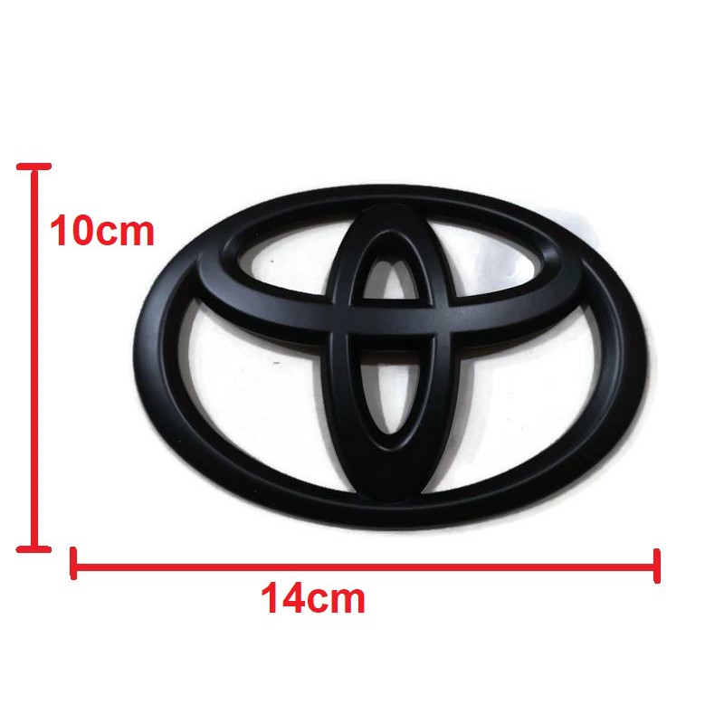 โลโก้-toyota-logo-สีดำด้านขนาด-14-x-10-cm-สำหรับรถ-toyota-vios-yaris-altis-จำนวน-1-ตัว-ร้านนี้การันตีคุณภาพ