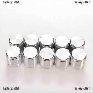 [factoryoutlet] ลูกบิดสวิตช์ควบคุมระดับเสียง อลูมิเนียม 10 ชิ้น