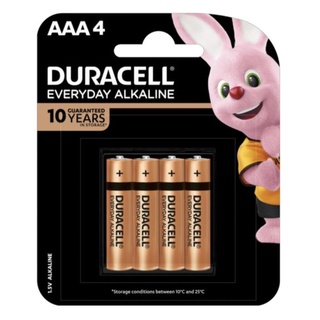 [โปรโมชั่นจากshopee]ถ่าน DURACELL EVERYDAY ALKALINE ขนาดAAA 1.5V แพค4ก้อน