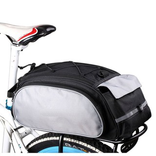 สินค้า กระเป๋าท้ายติดจักรยานพกพา ถอดออกได้ มีหูหิ้วและสายสะพาย ขนาดความจุ 13L