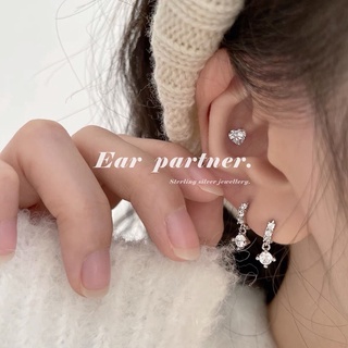 เช็ครีวิวสินค้า🇹🇭ร้านไทย🇹🇭( 1คู่) แพ้ง่ายใส่ได้ s92.5 ต่างหู ต่างหูเงิน ต่างหูเงินแท้ ต่างหูเพชร ต่างหูแฟชั่น สไตเกาหลี