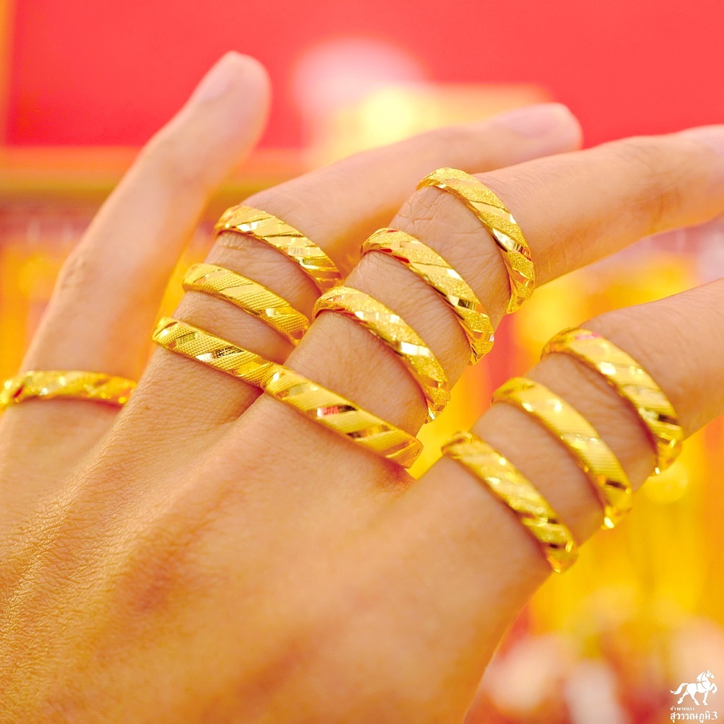 ภาพหน้าปกสินค้าแหวนทองคำแท้ 1 กรัม ลายสายรุ้ง(เรนโบว์) ทองแท้ 96.5% ขายได้ จำนำได้ มีใบรับประกัน แหวนทอง แหวนทองคำแท้ จากร้าน swpgold บน Shopee
