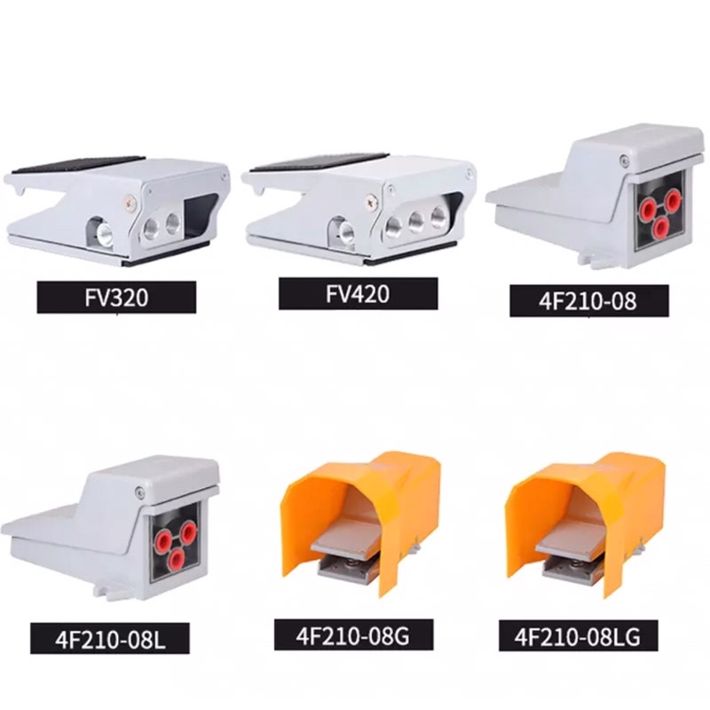 วาล์วลมเท้าเหยียบ Foot Valve 1/4”FV320, FV420, 4F210-08, 4F210-08L ...
