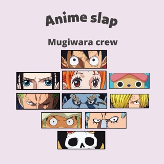 สติกเกอร์ ลายวันพีช "MUGIWARA CREW" [WATERPROOF]