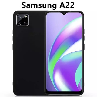 เคสมือถือSamsung galaxy A22 4G/5G TPU Case เคสโทรศัพท์ซัมซุง เคสนิ่ม เคสสีดํา เคสซิลิโคน กันรอย กันกระแทก