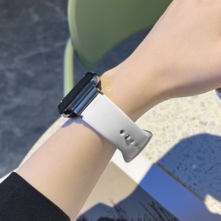 ภาพขนาดย่อของภาพหน้าปกสินค้าสายซิลิโคนเหลว พร้อมเคสโลหะ สําหรับ Xiaomi Mi Watch Lite / Redmi Watch 2 Lite Smart Watch Band จากร้าน moyte.th บน Shopee