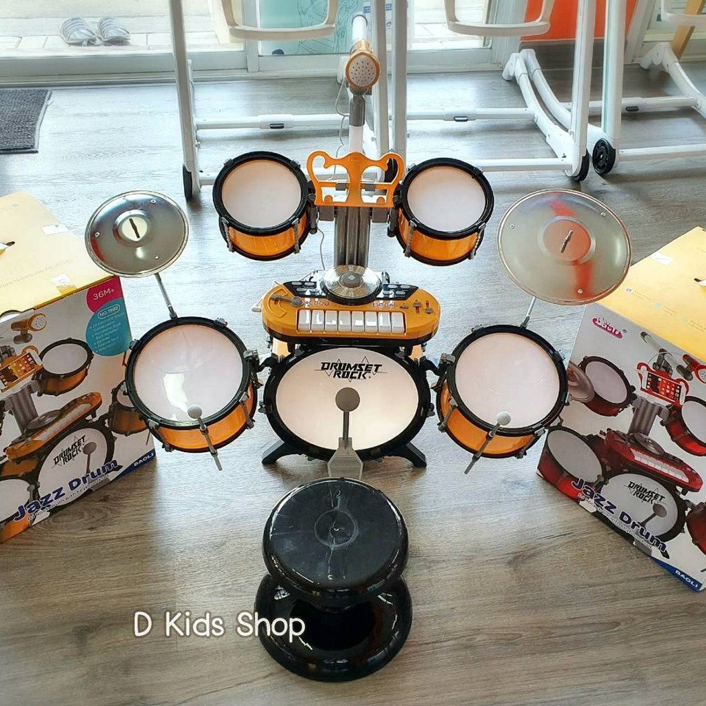 ของเล่นเด็ก-ของเล่นกลองเด็ก-กลองเด็ก-ชุดกลองเด็ก-กลองชุด-rock-drum-set-1902