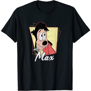 เสื้อยืดผ้าฝ้ายพรีเมี่ยม เสื้อยืด พิมพ์ลายภาพยนตร์ดิสนีย์ A Goofy Her Max แฟชั่นคู่รัก