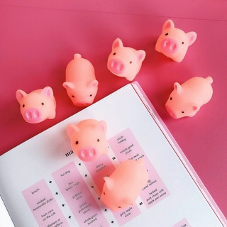 ของเล่นตุ๊กตาหมูบีบคลายเครียดสีชมพู 1 ชิ้น