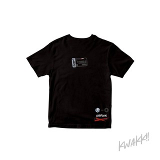 เสื้อยืดโอเวอร์ไซส์เสื้อยืดคอกลมแบรนด์ KWAKK!! - charcoalS-3XL