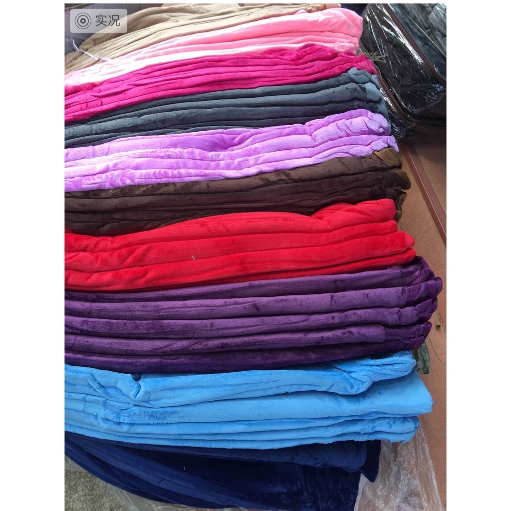 sale-ผ้าห่มนาโนสีพื้น-6-ฟุต-รุ่นหนาพิเศษ-กุ้นขอบ-30สีให้เลือกจ้าา