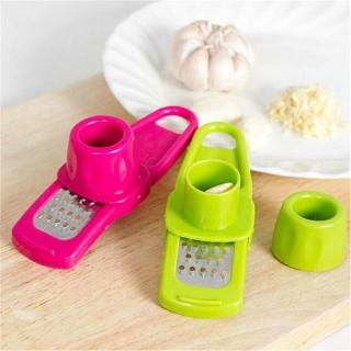 1 Piece Multi Functional Ginger Garlic Grinding Grater Cutter/ Plastic+Stainless Steel Garlic Grater Kitchen Slicer Tool/ Kitchen Gadgets Kitchen Grinding Accessories