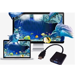 HDMI to VGA Converter cable , Adapter for computer PC/notebook DVD (&amp;more) connect to TV Monitor Projector