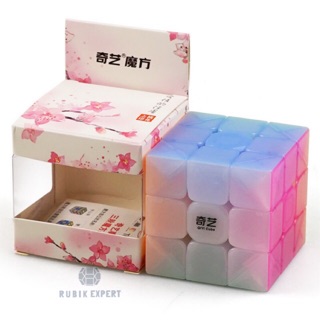 สินค้า รูบิค Rubik 3x3 QiYi Stickerless สีPudding พาสเทล หมุนลื่น พร้อมสูตร  คุ้มค่า ของแท้ 100% รับประกันความพอใจ พร้อมส่ง