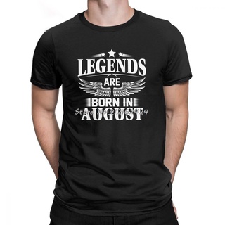 ผลิตภัณฑ์ใหม่👕เสื้อยืดแขนสั้น คอกลม ผ้าฝ้าย 100% พิมพ์ลาย Legends Are Born In August H3ljoerz5e3 สไตล์ฮิปสเตอร์ สําหรับ