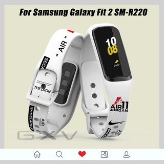 ภาพขนาดย่อของภาพหน้าปกสินค้าสายนาฬิกาข้อมือซิลิโคน พิมพ์ลายการ์ตูน สําหรับ Samsung Galaxy Fit 2 SM-R220 จากร้าน gxveleven.th บน Shopee