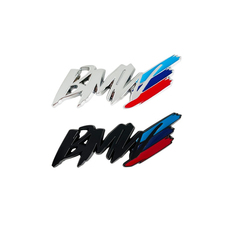 สติกเกอร์โลโก้โลหะ-3d-ดัดแปลง-สําหรับติดตกแต่งรถยนต์-bmw-m3-m5-1-3-4-5-series-x1-x3-x5-m