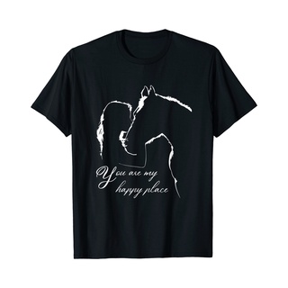[COD]เสื้อยืด พิมพ์ลาย You Are My Happy Place Horse Lover คุณภาพสูง สําหรับผู้ชาย 2021