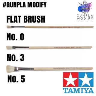 ภาพขนาดย่อของสินค้าTAMIYA พู่กันทาสีชนิดแบน Flat Brush No. 0, 3, 5