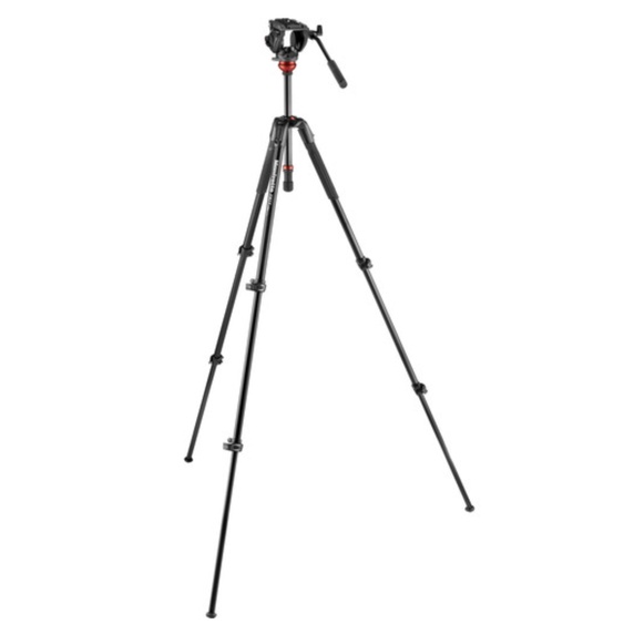 ขาตั้งกล้องพร้อมหัวแพนวิดีโอระบบน้ำมัน-manfrotto-500-fluid-video-head-with-190x-video-aluminum-tripod-ประกันศูนย์-5-ปี