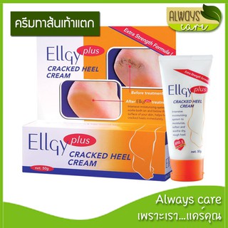 Ellgy Plus Cracked Heel Cream แอลจี้ พลัส แคร็ก ฮีล ครีม ผลิตภัณฑ์บำรุงผิวเท้าแห้ง ส้นเท้าแตก ครีมสปาเท้า 50 กรัม