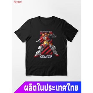 feytui New ข้อเสนอพิเศษ หุ่นยนต์ ผู้ชาย Gundam Heavyarms Custom Essential T-Shirt คอกลม แฟชั่น  ผ้าฝ้ายแท้ เสื้อยืด cott