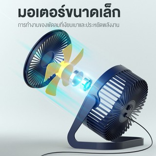 ภาพขนาดย่อของภาพหน้าปกสินค้าพัดลมตั้งโต๊ะ 5 นิ้ว ต่อสาย USB พัดลมUSB Desktop Fan พัดลมมินิ พัดลมขนาดเล็ก จากร้าน thair_so บน Shopee ภาพที่ 4