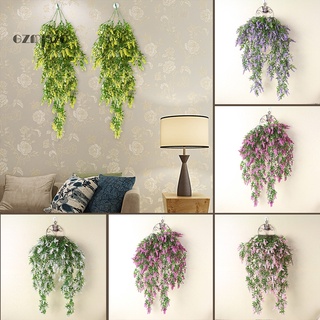 สินค้า AG 1Pc Artificial Lavender Fake Flower Wall Hanging Vine Rattan Wedding Party Decor