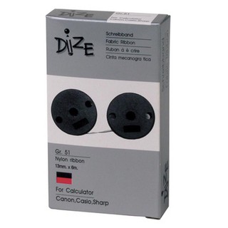 ผ้าหมึกเครื่องคิดเลข ดำ/แดง Dize GR-51S+U(1ม้วน)