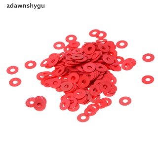 Adawnshygu ขายดี เมนบอร์ดสกรูไฟเบอร์ 3 มม. สีแดง 100 ชิ้น