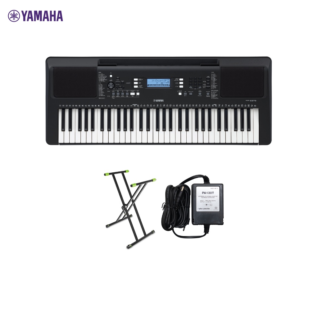 yamaha-psr-e373-portable-keyboard-คีย์บอร์ดไฟฟ้ายามาฮ่า-รุ่น-psr-e373-แถมขาตั้ง