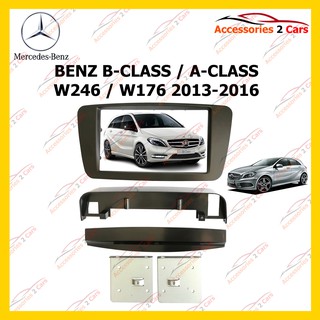 กรอบหน้าวิทยุ BENZ B-CLASS  A-CLASS W246  W176 ปี2013-2016 สำหรับ 7นิ้ว รหัสNV-BE-017