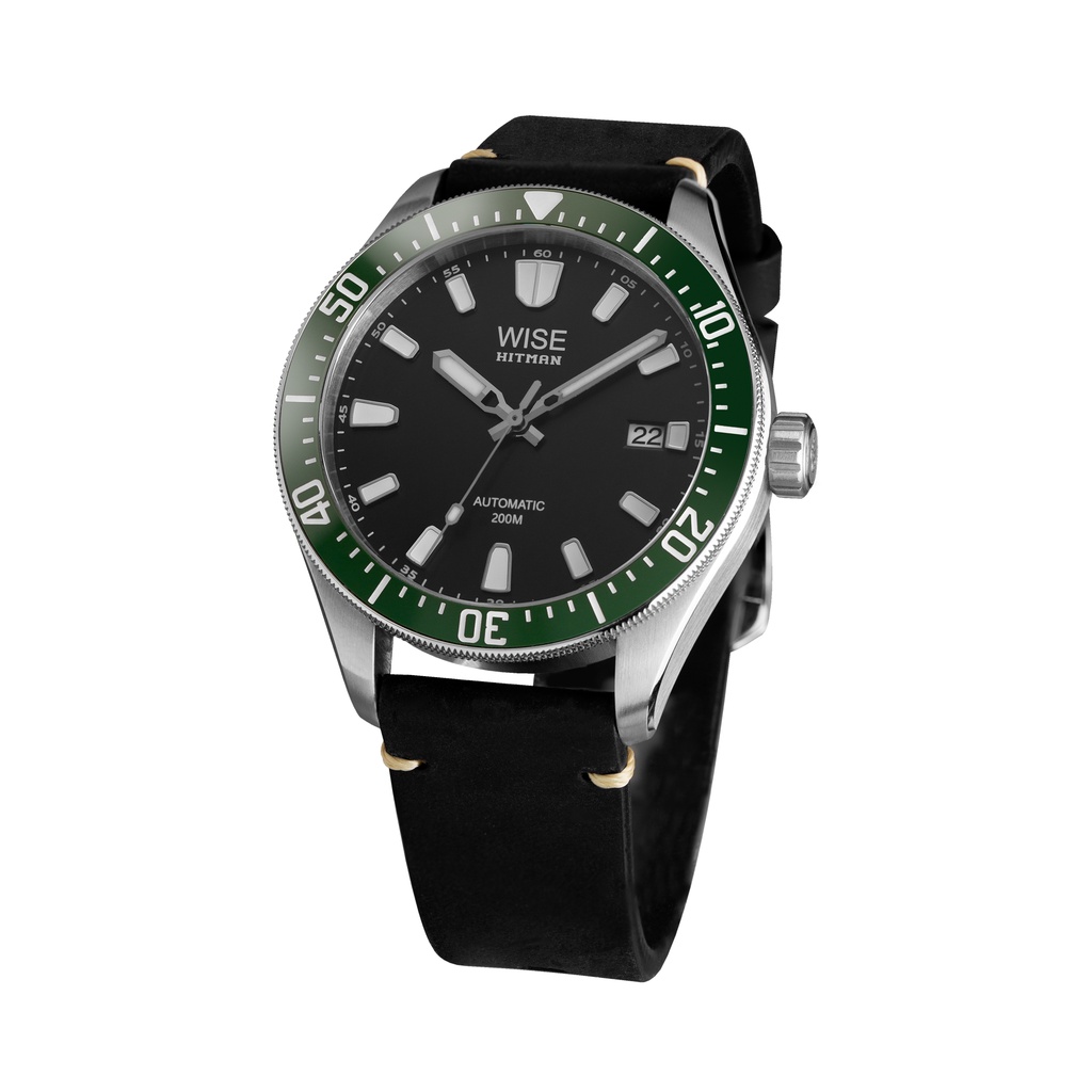 WISE รุ่น HITMAN Automatic 200 m. นาฬิกาผู้ชาย รหัส HIT04 set สายหนัง ...