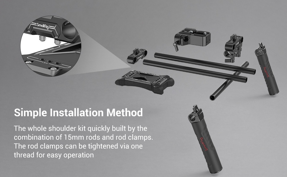 SmallRig ชุดเมาท์ไหล่ สำหรับกล้อง DSLR, Mirrorless และ Small Camera ...