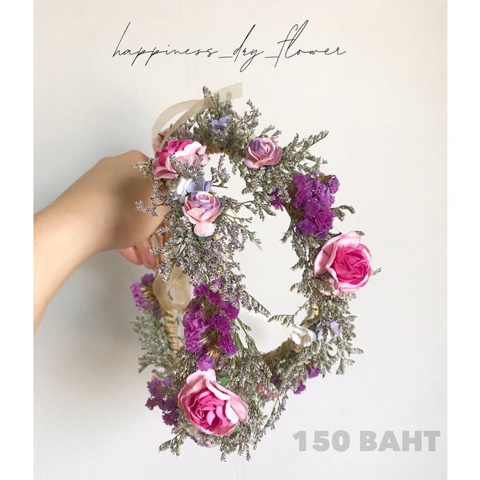 มงกุฎดอกไม้แห้ง-หวีเสียบผม-สอบถามคิวก่อนสั่งซื้อ-มงกุฎดอกไม้แห้งและข้อมือเพื่อนเจ้าสาว-แบบเชือกนะคะ-เข้าเซตกัน