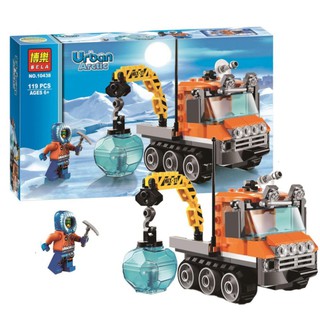 Tontoysชุดตัวต่อ BELA Arctic Drill Truck(119ชิ้น)