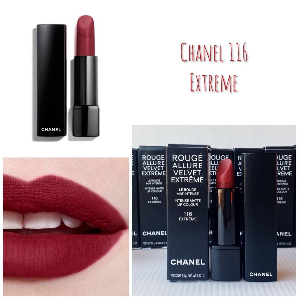 ลิป Chanel Rouge Allure Velvet Extreme สี 116 Extreme