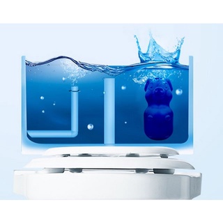 หมีสีฟ้าดับกลิ่นในชักโครก ก้อนดับกลิ่นสีฟ้าในชักโครก(DBY641)