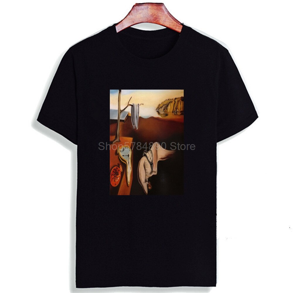 ขายดีเสื้อยืดคอกลม-แขนสั้น-ผ้าฝ้าย-พิมพ์ลาย-salvador-dali-surreal-art-พลัสไซซ์s-5xl