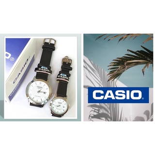 ภาพหน้าปกสินค้า(พร้อมกล่องคู่มือ) นาฬิกาข้อมือ สายหนัง นาฬิกาcasio นาฬิกาผู้หญิง และ ผู้ชาย บอกวันที่ นาฬิกาแฟชั่น สายหนัง RC612 ที่เกี่ยวข้อง