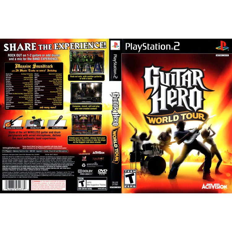 GUITAR HERO 4 [PS2 US DVD9 1 Disc] Shopee Thailand