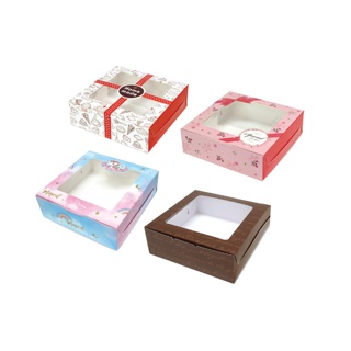 โปรโมชั่น : 555paperplus ซื้อใน live ลด 50% กล่องบราวนี่ ขนมเปี๊ยะ 12x12x4ซม.20 ใบ BK61W กล่องขนม