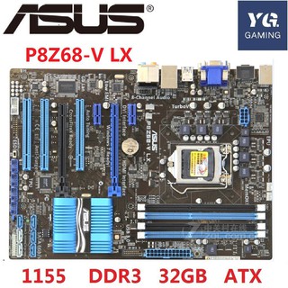 สินค้า Asus P8Z68-V LX Desktop Motherboard Z68 Socket LGA 1155 i3 i5 i7 DDR3 32G ATX UEFI BIOS Original Used Mainboard On Sale