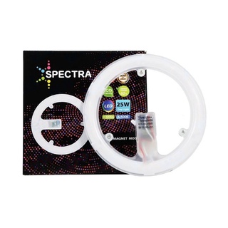 SPECTRA แผงไฟไส้โคมซาลาเปา แผงไฟแม่เหล็ก LED Magnet Circle ขนาด 25W แสงสีขาว 6500K