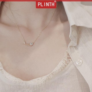 PLINTH เงินแท้ 925 สตั๊ดจี้ก้างปลานักเรียนที่เรียบง่ายและใจกว้าง Sen กระดูกไหปลาร้า1643